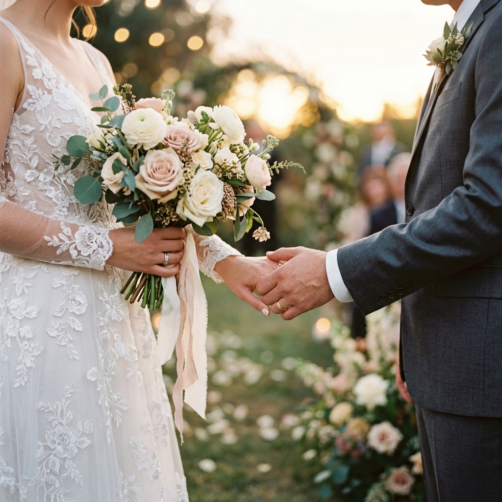 Wedding couple portrait